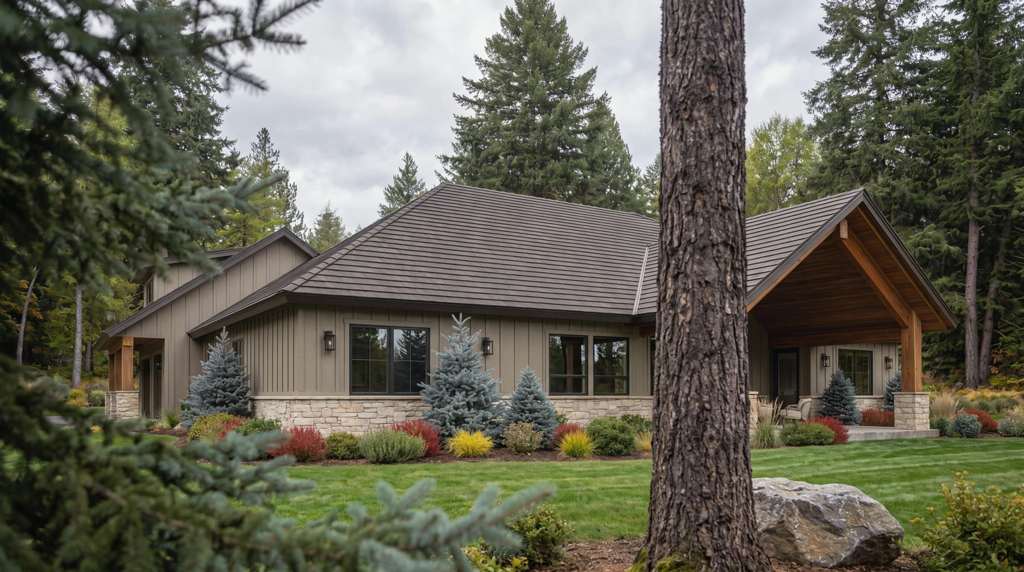 Rear elevation & covered living