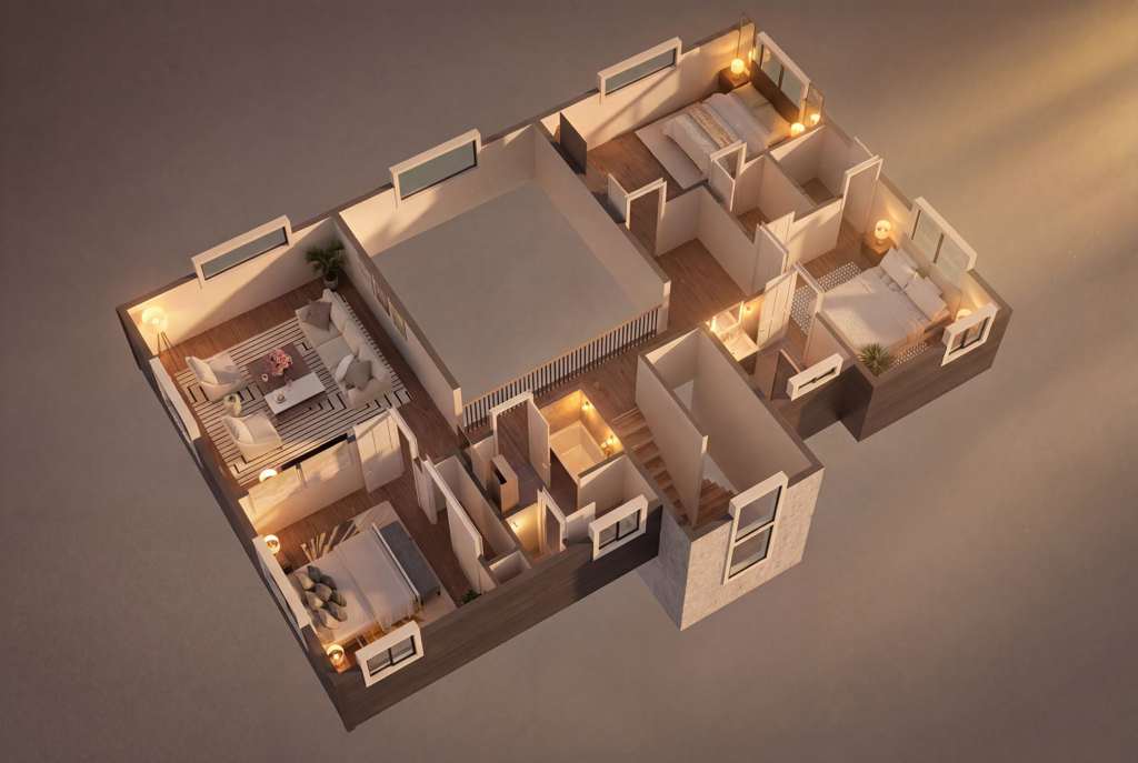 Upper level plan